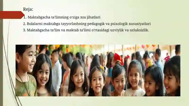 Maktabgacha ta’limdan maktab ta’limiga o‘tish 2