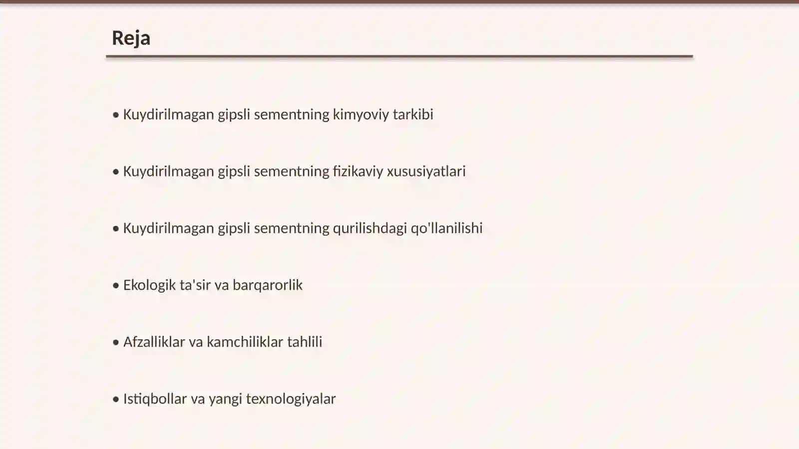 Kuydirilmagan gipsli sement 2
