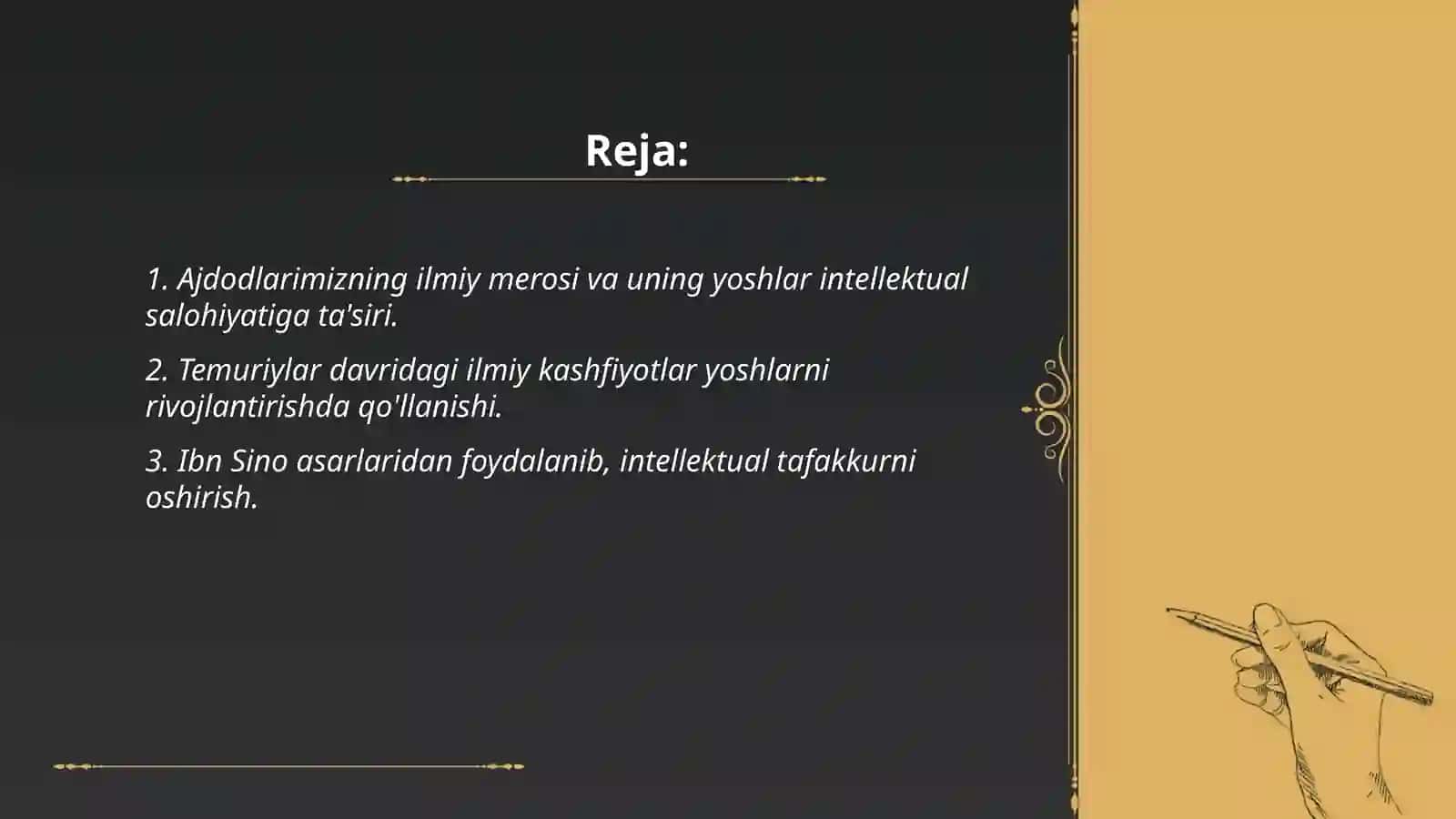 Uchinchi renessans davrida yoshlarni intellektual salohiyatini rivojlantirishda ajdodlarimiz merosidan foydalanish 2