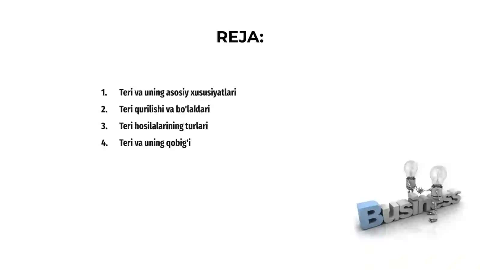 Teri va uning hosilalari 2 2