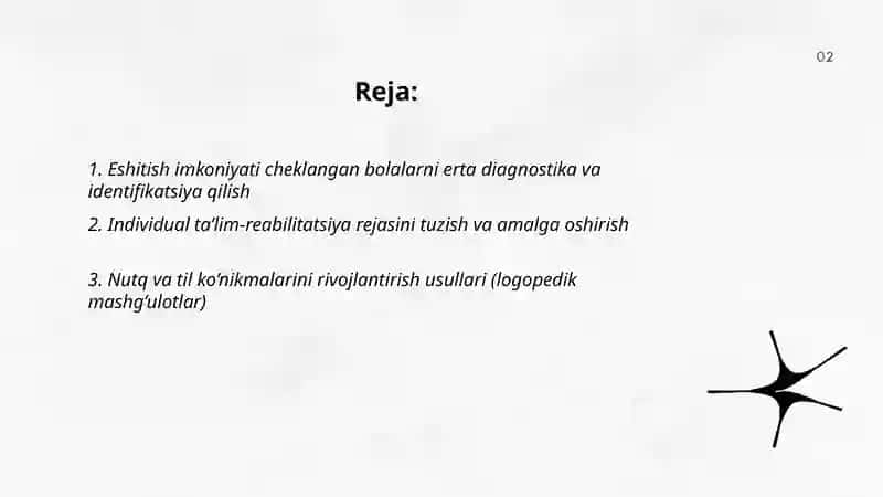 Kar va zaif eshituvchi bolalarga maxsus maktabgacha tarbiya muassalarida tarbiya berish 2