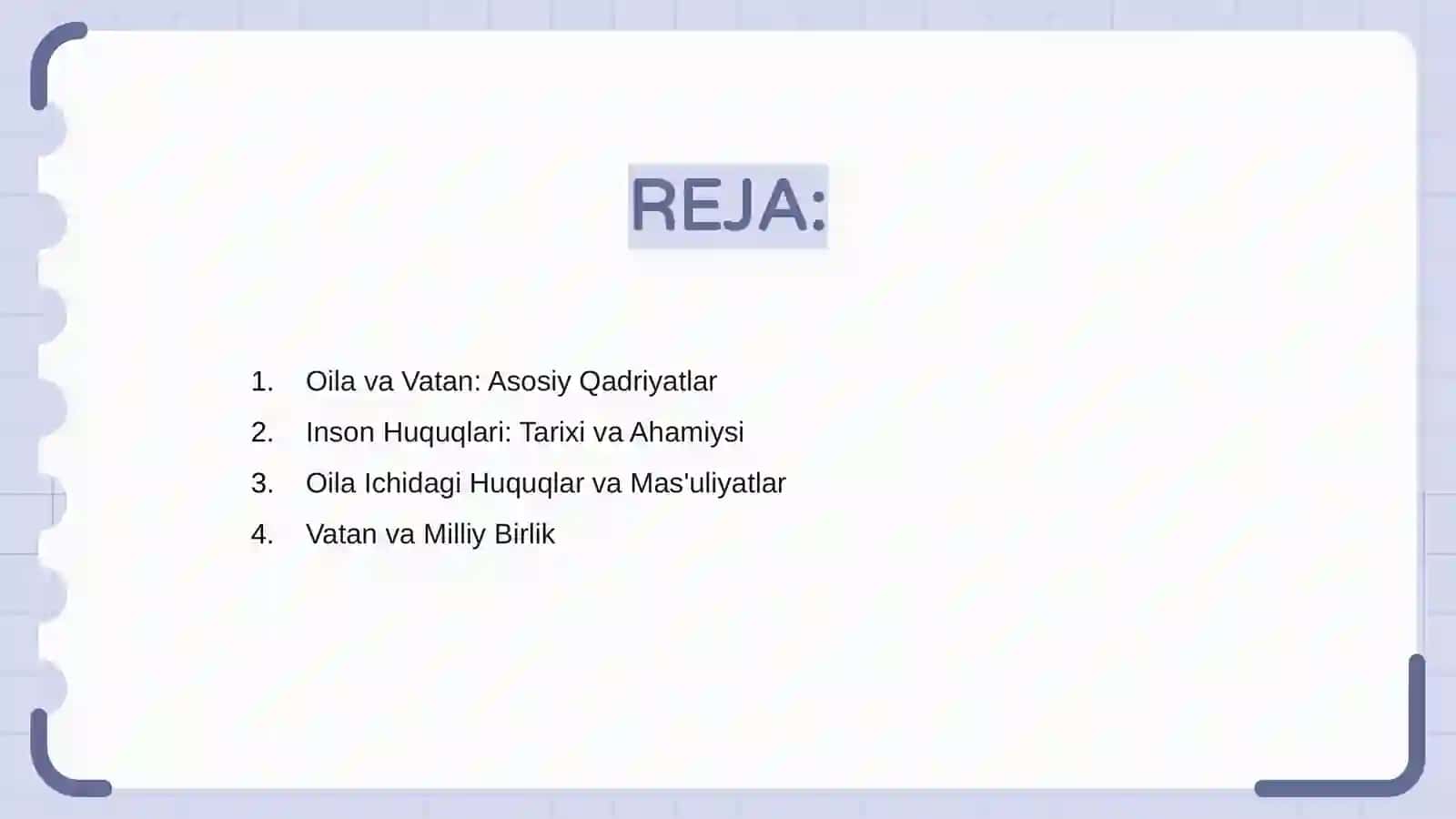 Oila vatan ichra vatan inson huquqlari poydevori 2