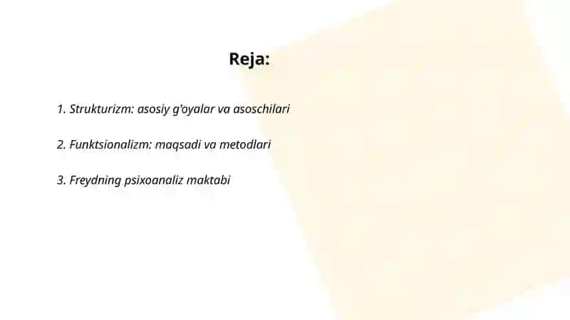 Psixalogik maktablar haqida ma'lumot 2