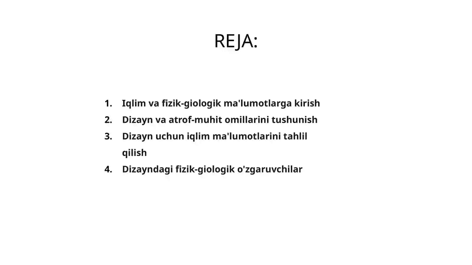 Loyihalash uchun iqlimiy van fizikaviy giyologik malumotlar 2