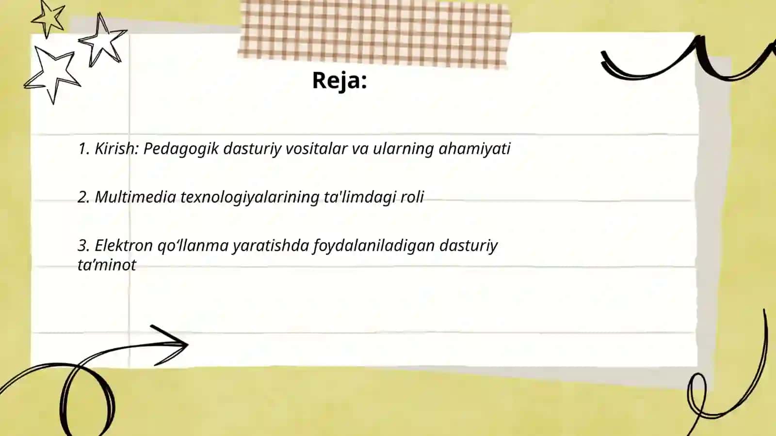 Pedagogik dasturiy vositalar yordamida multimedia texnologiyalari fani boʻyicha elektron qoʻllanma yaratish 2