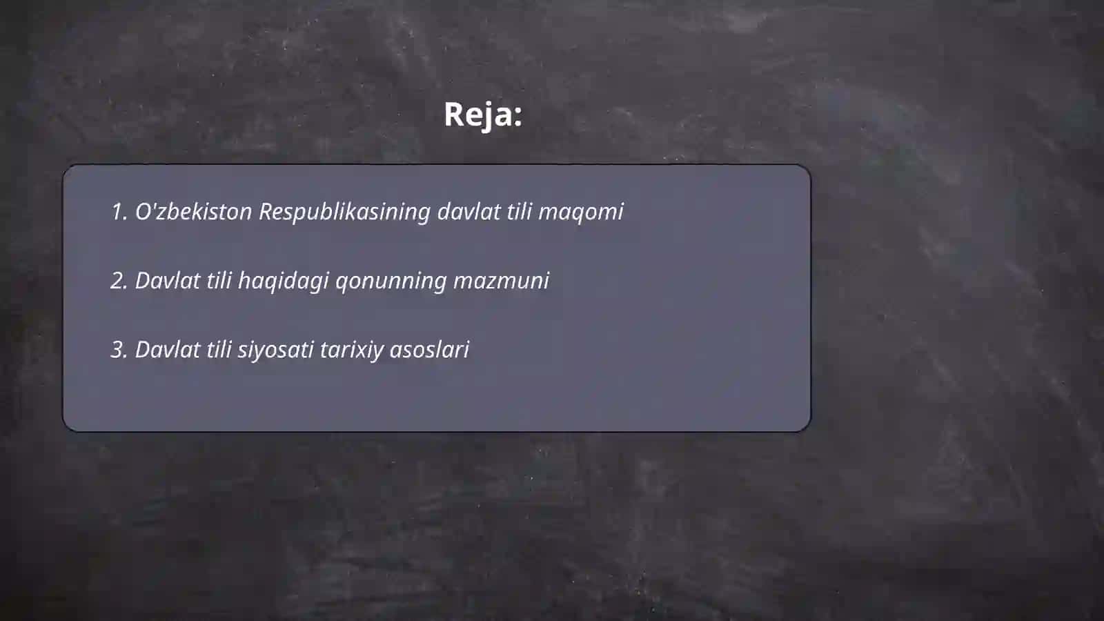 O'zbekiston davlat tili haqidagi qonun 2