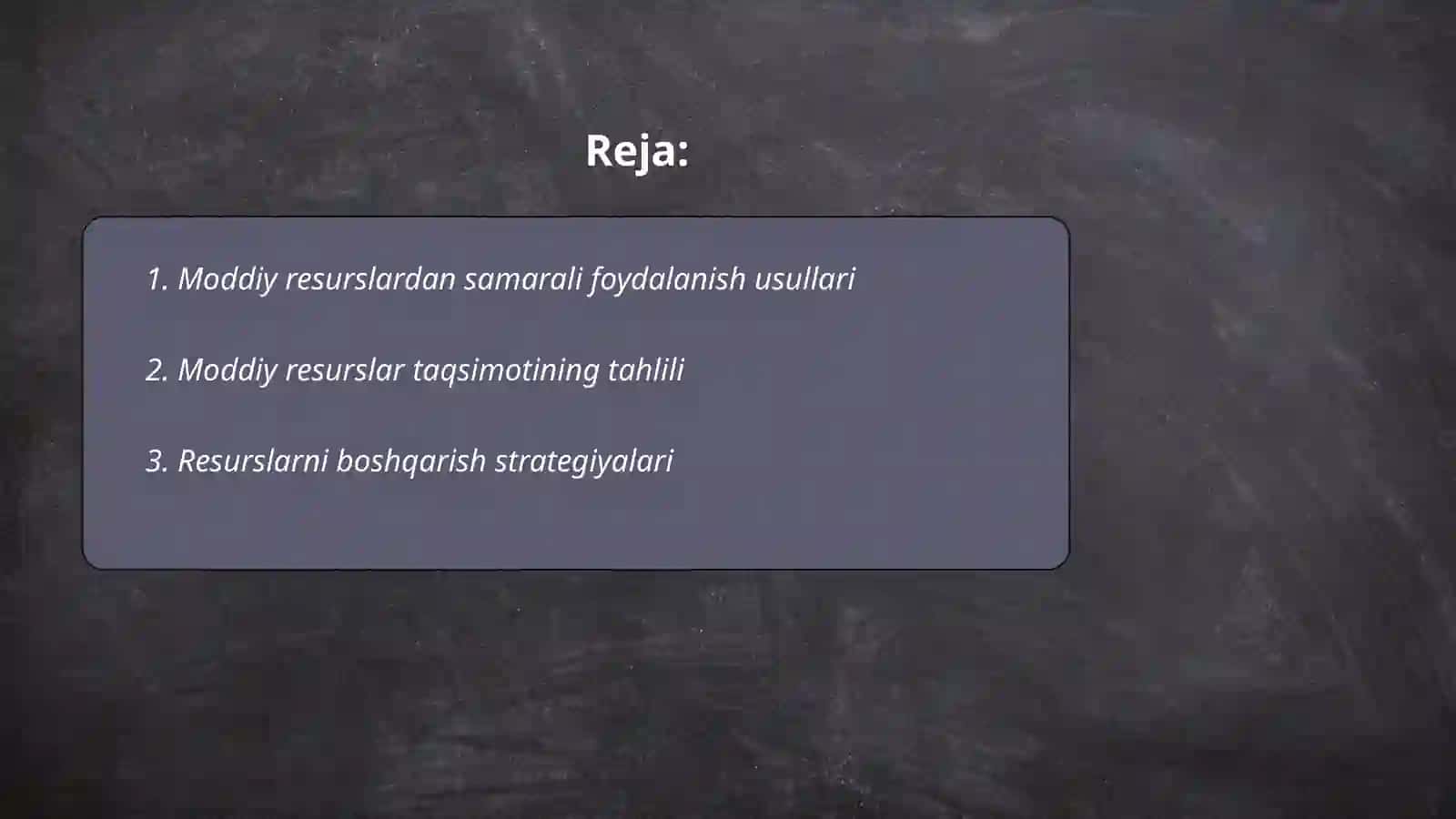 Moddiy resurslar bilan ta'minlanganlik va ulardan foydalanish samaradorligining tahlili 2