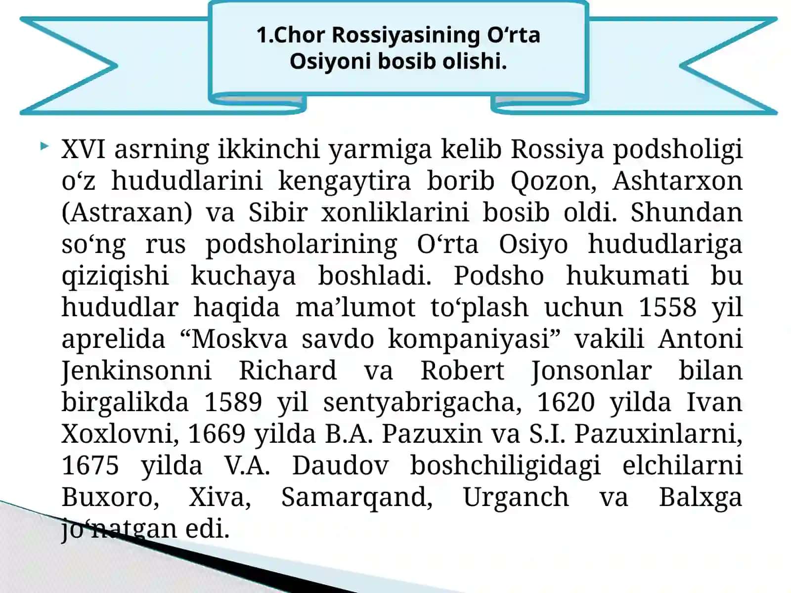 Turkistonda Rossiya imperiyasi mustamlakaboshqaruv tuzumining qaror topishi 2