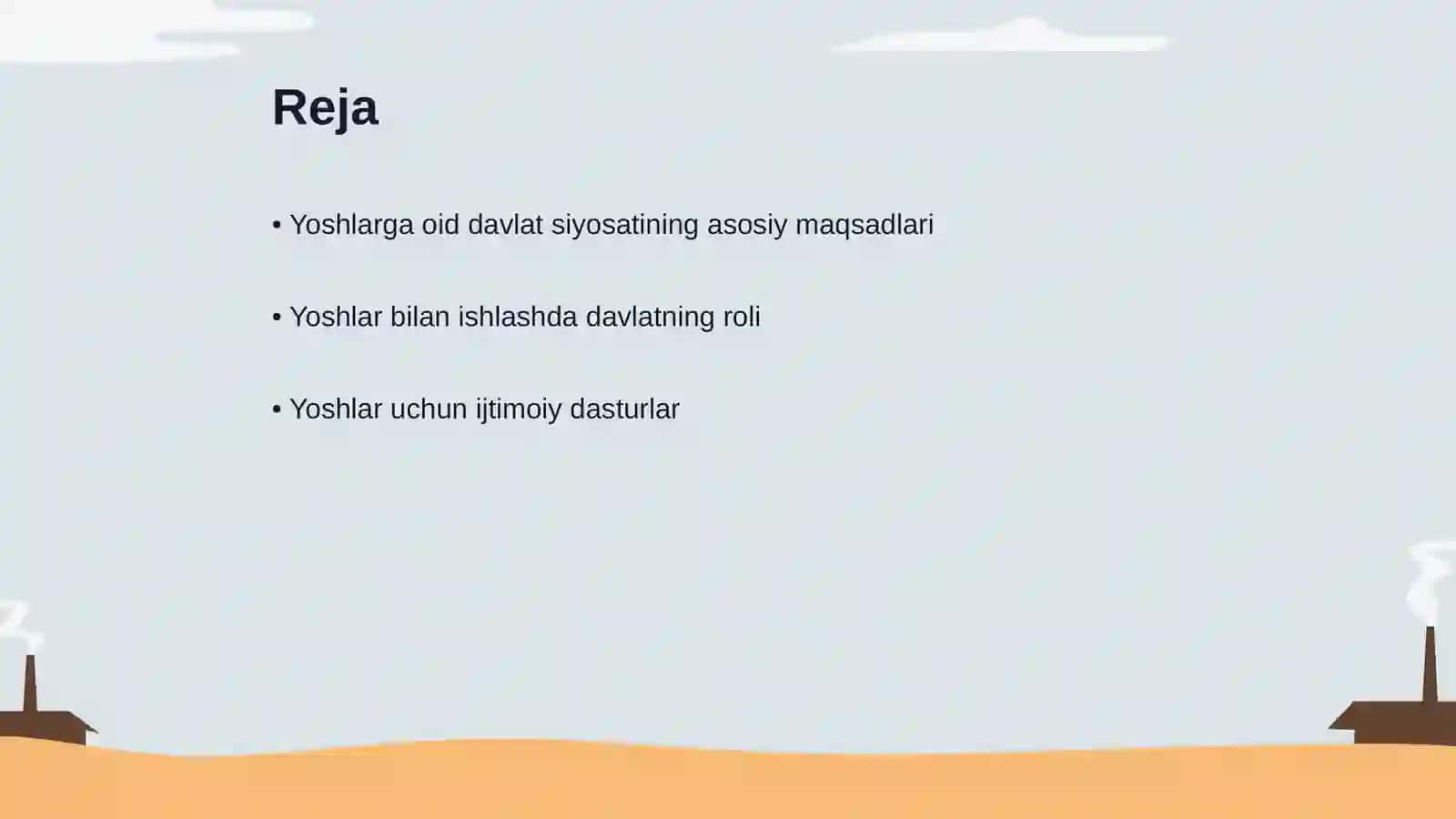 Yoshlarga oid davlat siyosati to'g'risida 2016-yil 14-sentabr 2
