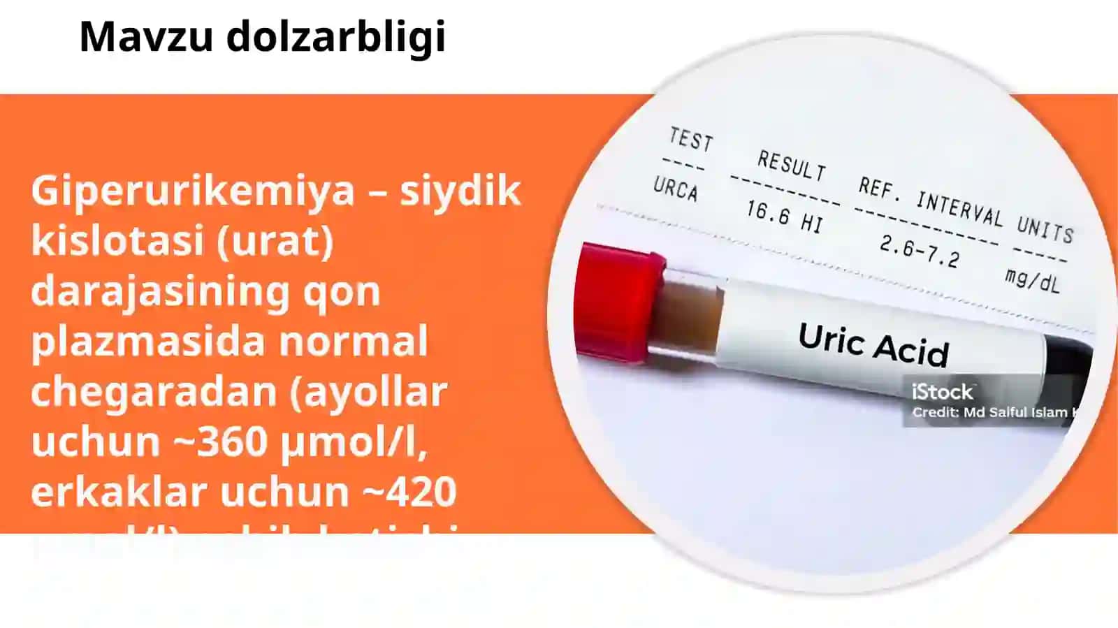 Giperurikemiya va Podagra: Biokimyoviy Mexanizmlar va Davolash Usullari 2