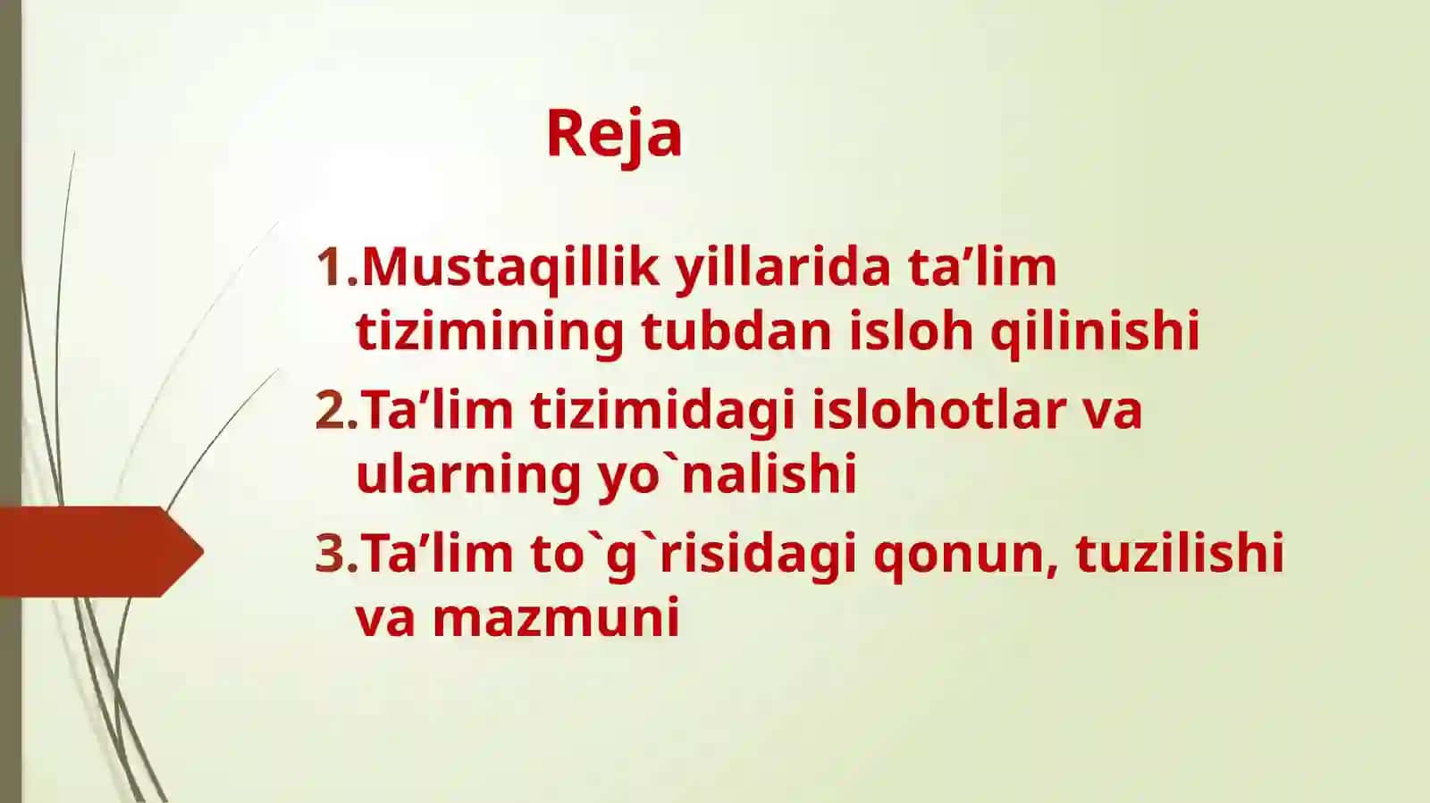 “Ta’lim to`g`risida”gi qonun 2