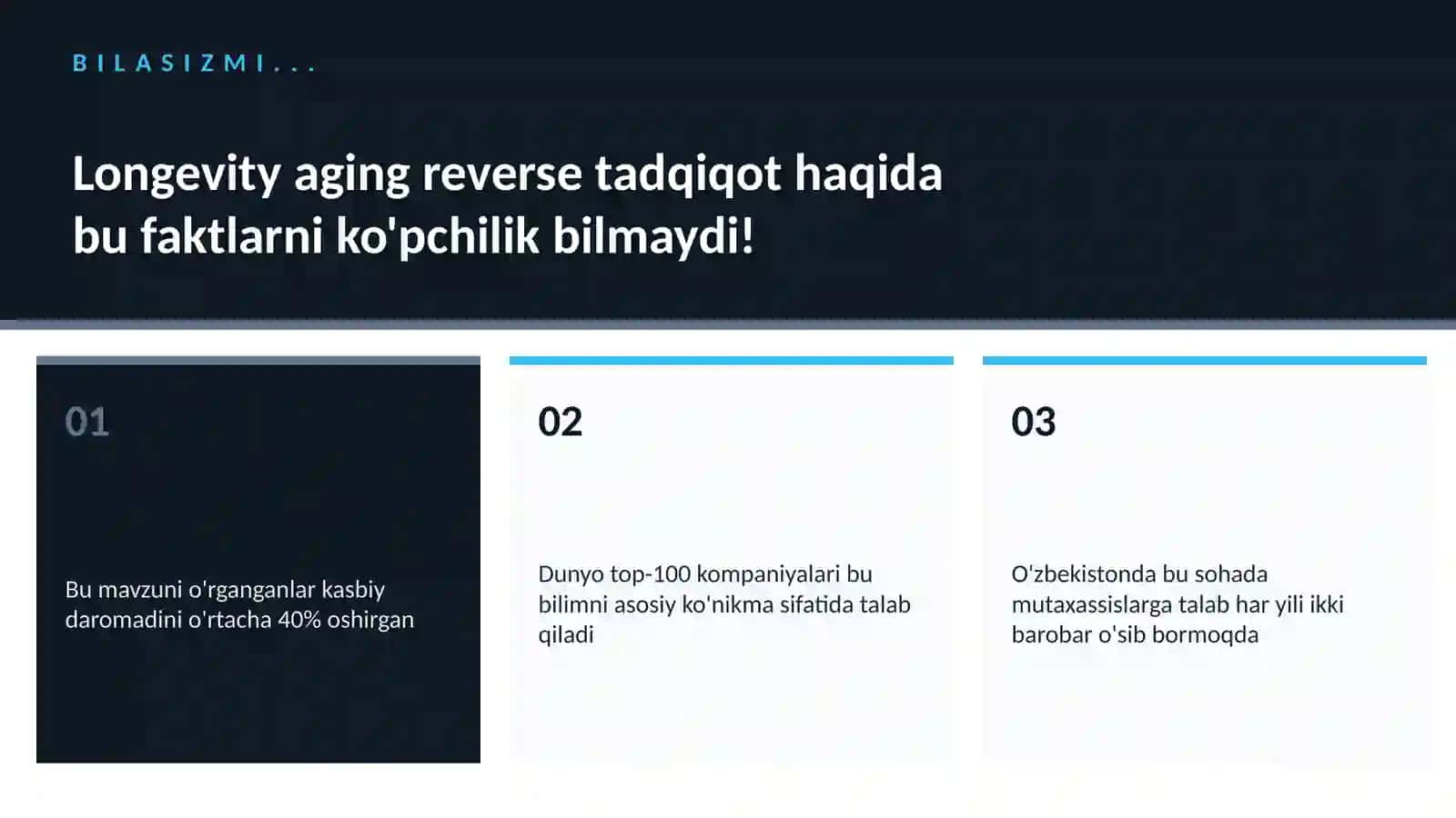 Longevity aging reverse tadqiqot 2