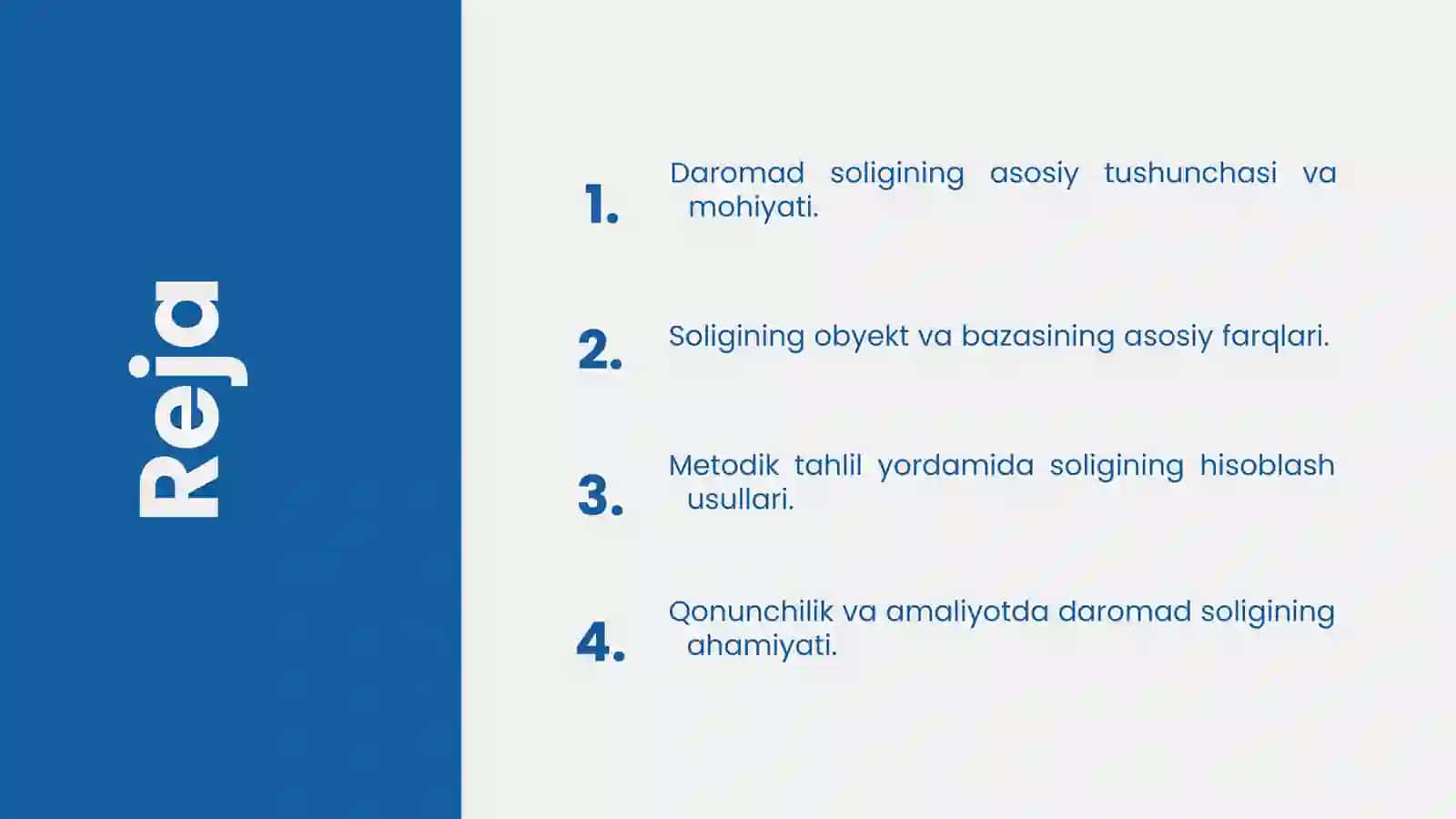 Jismoniy shaxslar daromad solig‘ining mohiyati, obyekt va bazasi metodik tahlil 2