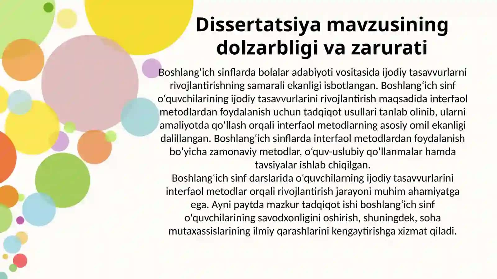Bolalar adabiyotivositasida boshlang'ich sinf o'quvchilarining ijodiy tasavvurlarini rivojlantirish metodikasi 2