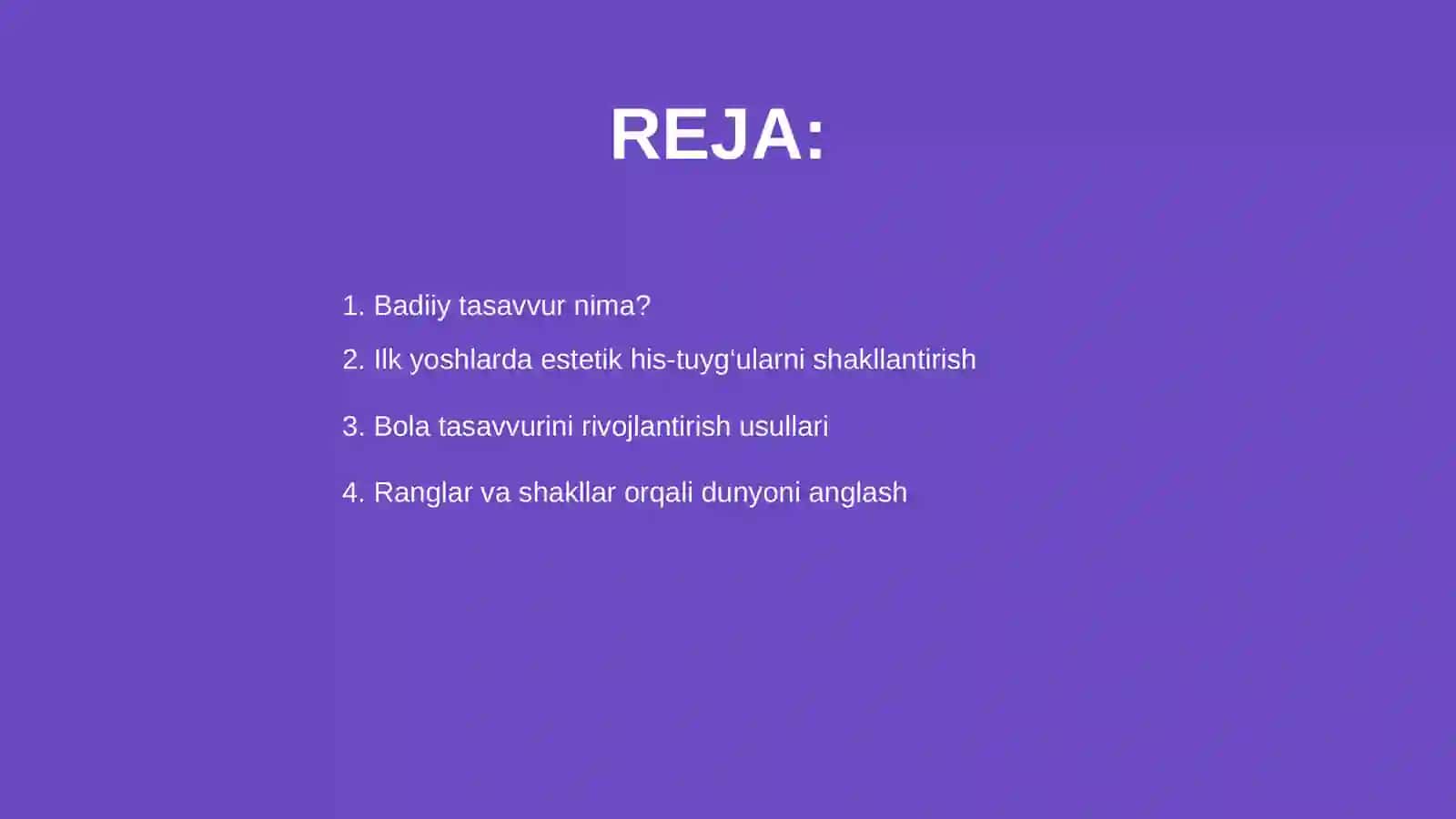 Badiiy tasavvur etish yoʻllari 2