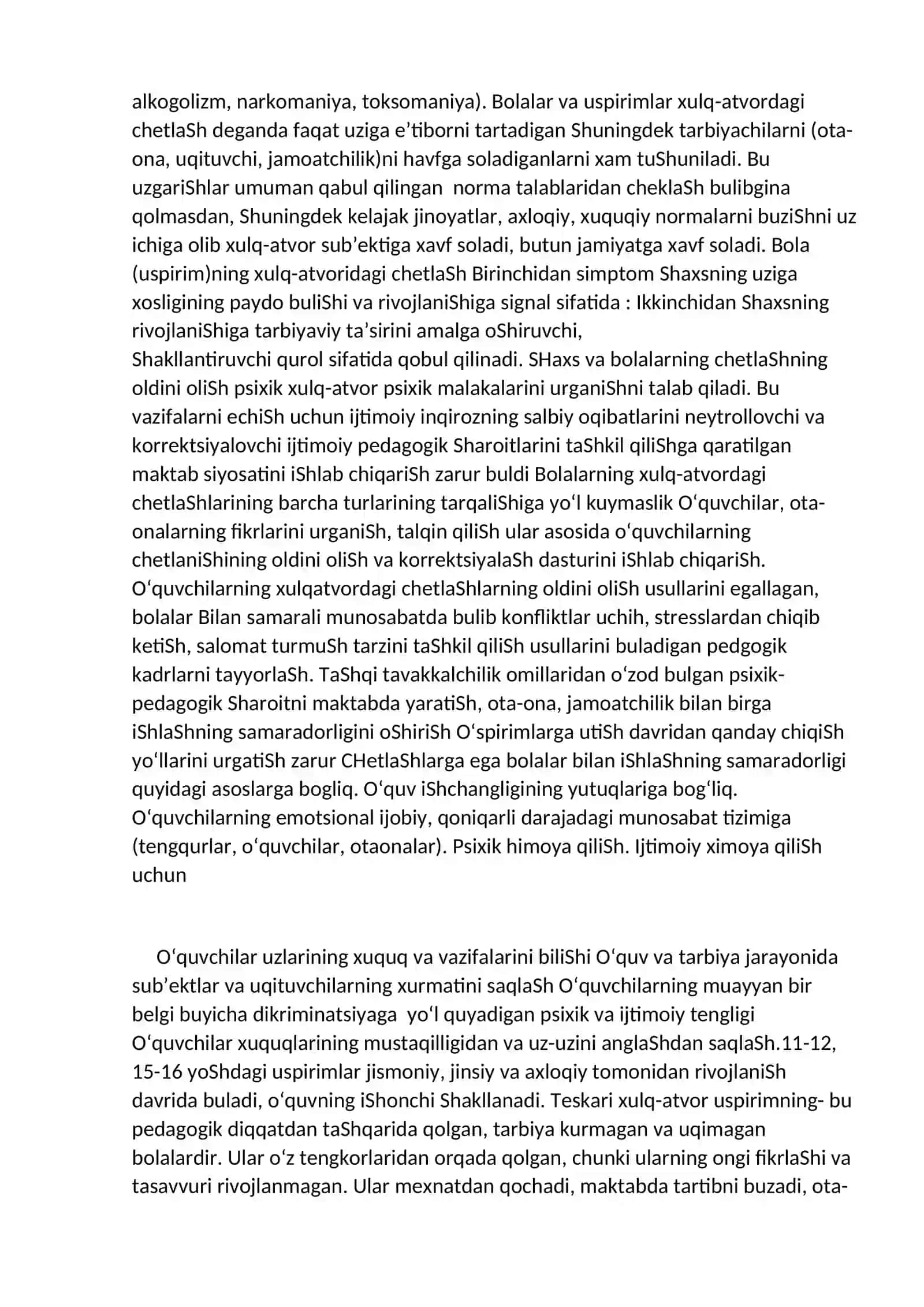 Me’yordan og‘ish va deviant xulq-ijtimoiy-pedagogik muammo sifatida 2