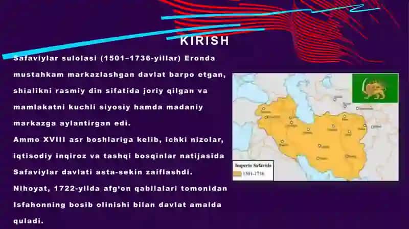 safaviylar davlatining qulashi va feodal nizolar 2