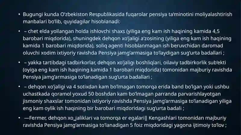 Pensiya jamg'armasi moliyaviy resurslarini boshqarish va moliyaviy barqarorligini ta'minlash 2