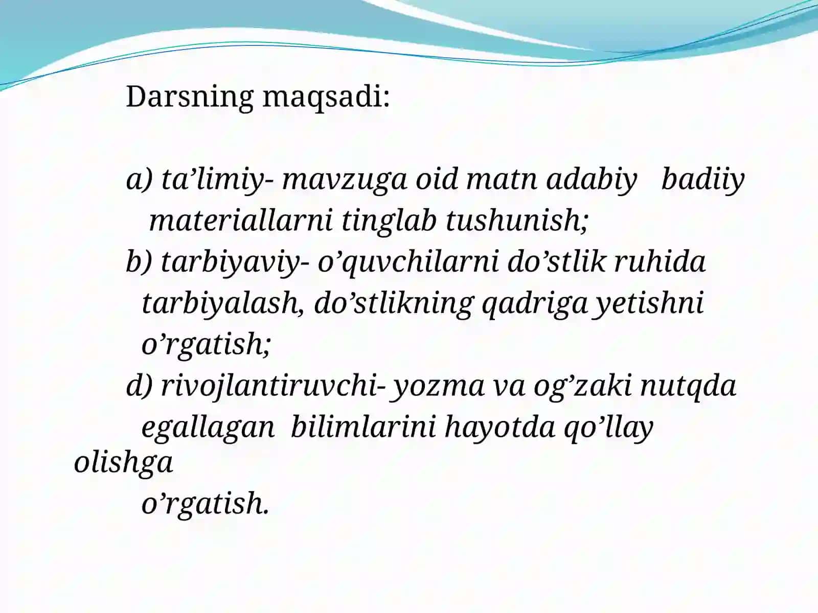 Fe’lning yasalishi 2