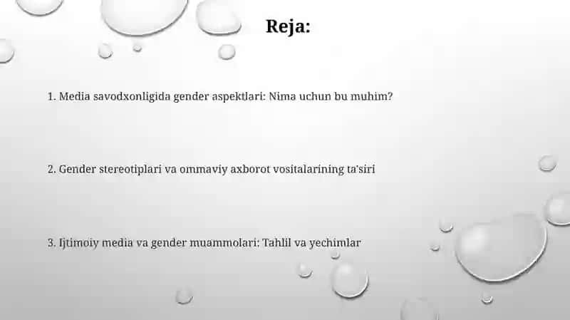 Mediasavodxonlikning gender jihatlari va uning ahamiyati 2