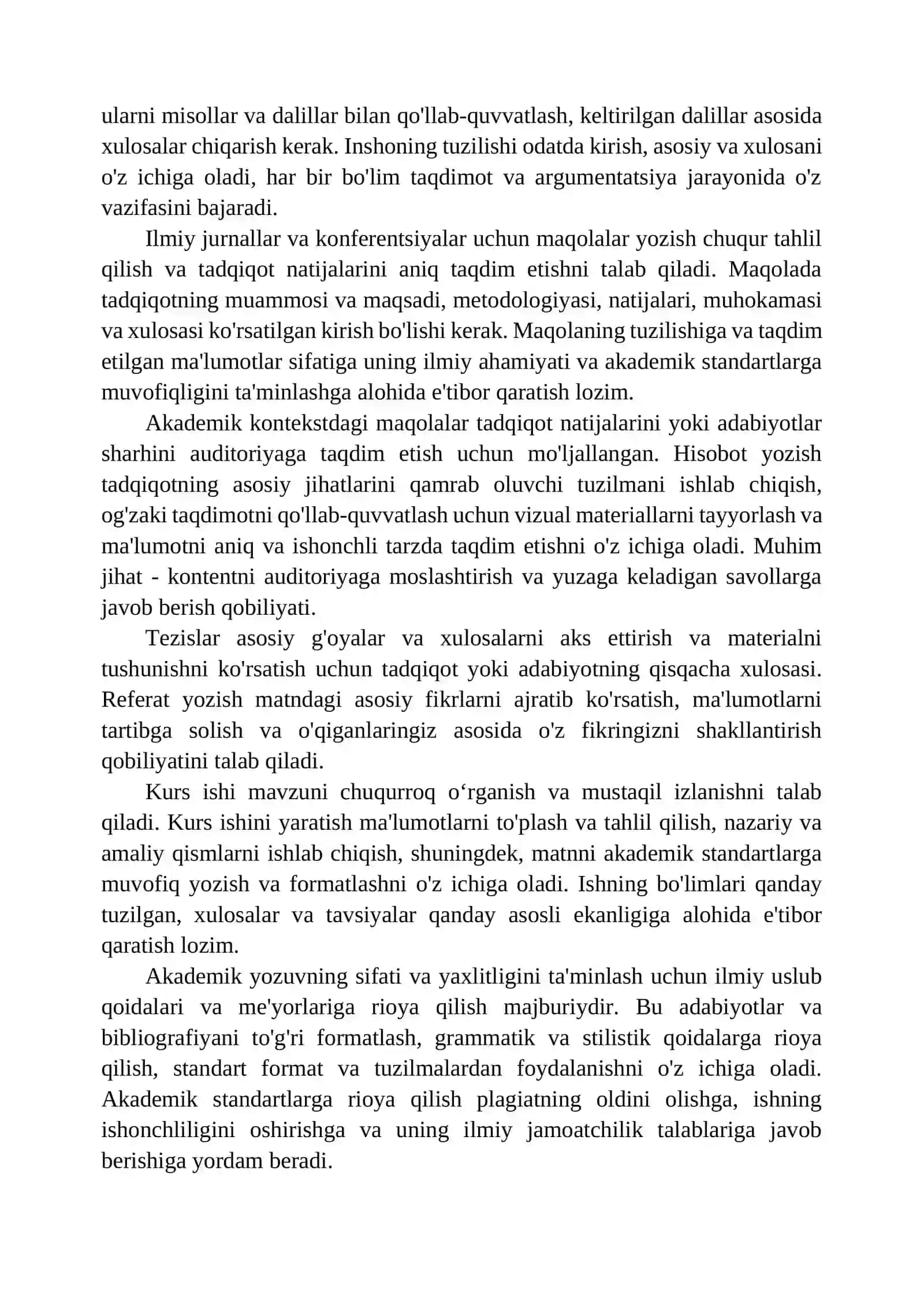 Akademik yozuv va tadqiqot asoslari 2