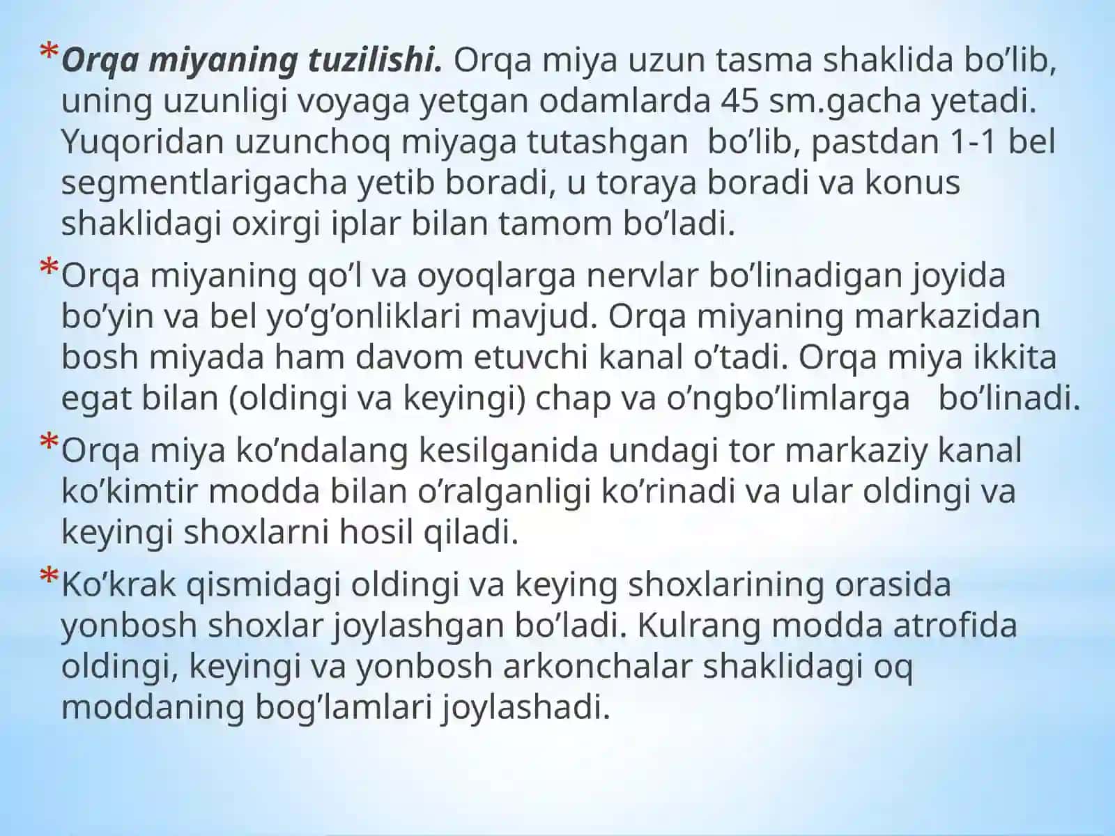 Nerv markazlarining turlibo‘limlari 2