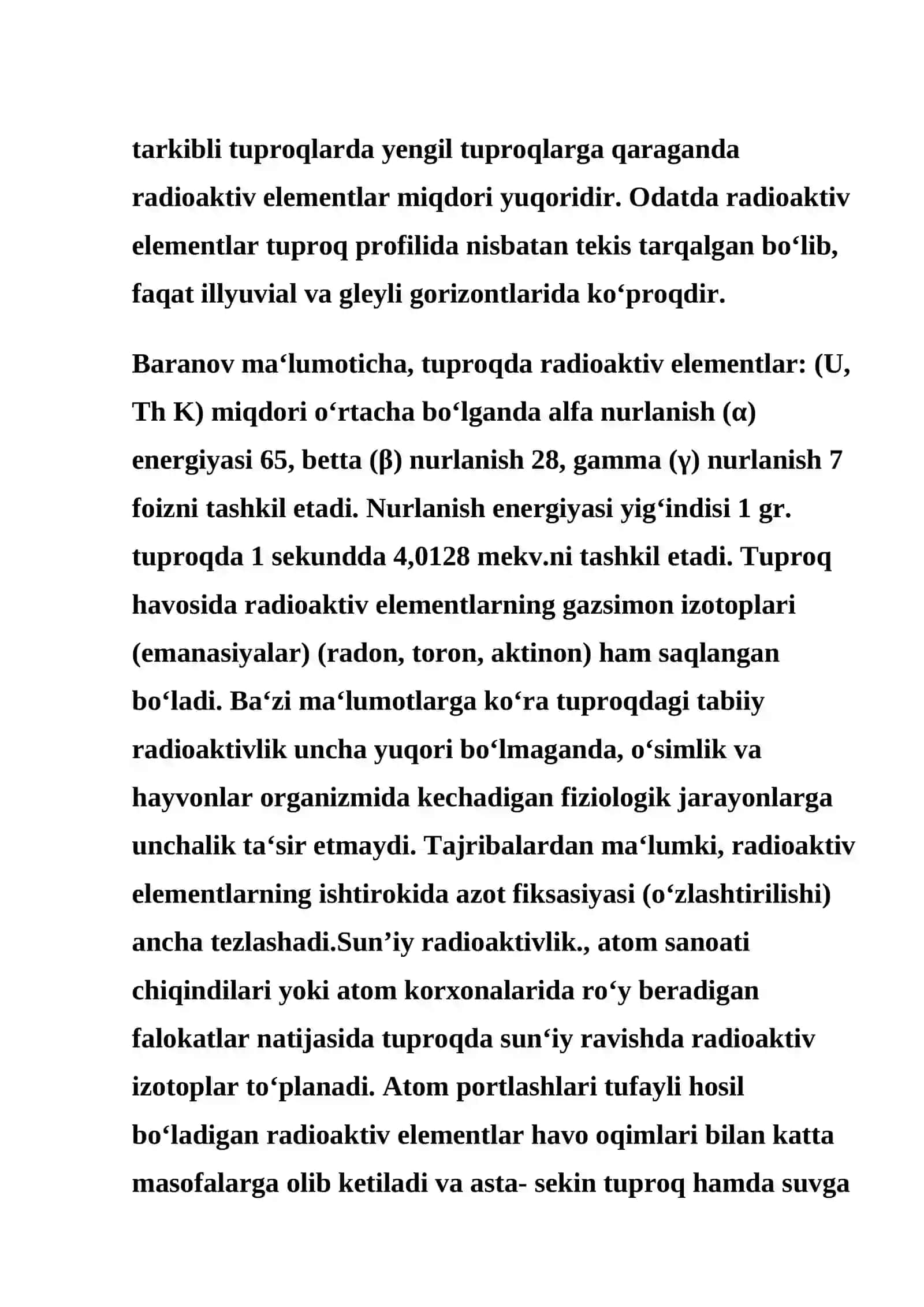Tuproqning Radioaktivligi 2