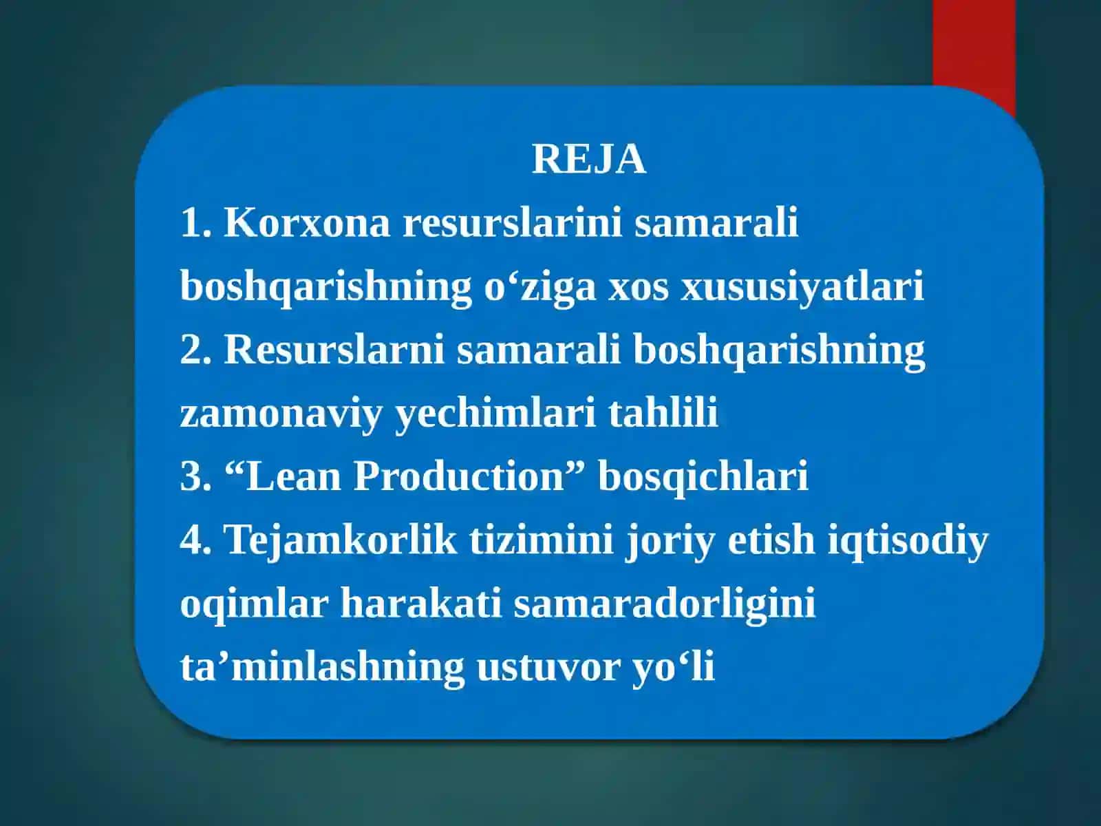 Ma’ruzachi: katta o‘qituvchi Yusupov Ulug‘bek Mamayusupovich 2