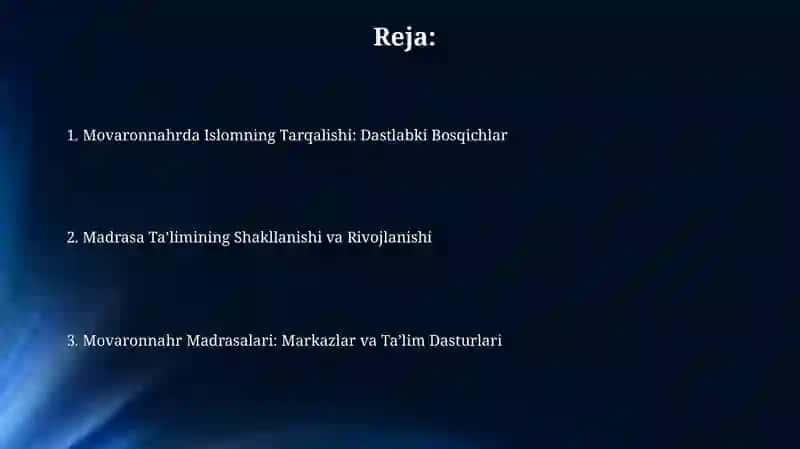 Movaronahirda Islomning Tarqalishi: Dastlabki Bosqichlar 2
