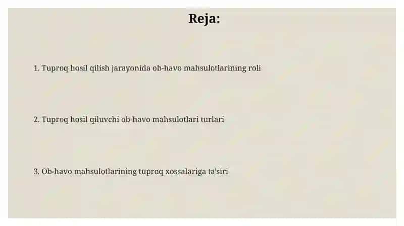 Tuproq hosil qiluvchi gʻovaksimon nurash maxsulotlari 2