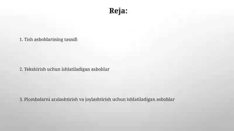 Plombirovka materiallarini aralashtirish va joylashtirish uchun ishlatiladigan asboblar 2