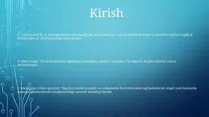 Ye. A Strebeleva Metodikasi Asosida Ilk Yoshdagi Bolalarni O'Rganish 2
