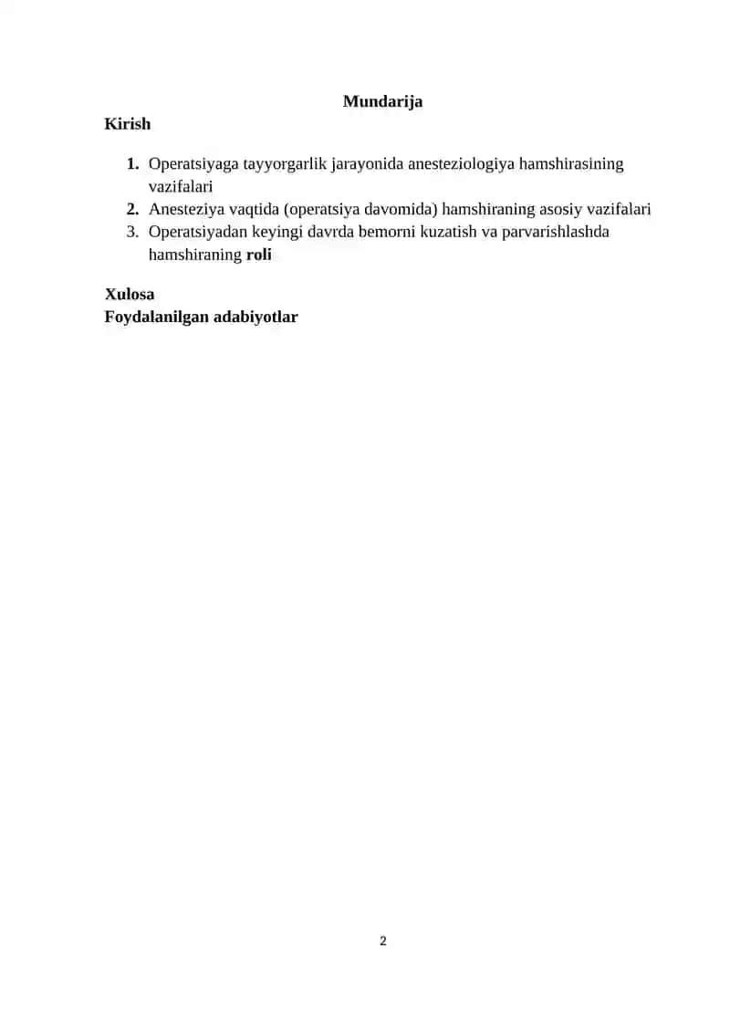 Xirurgiyada anistozologiyaning oʻrni va xususiyatlari 2
