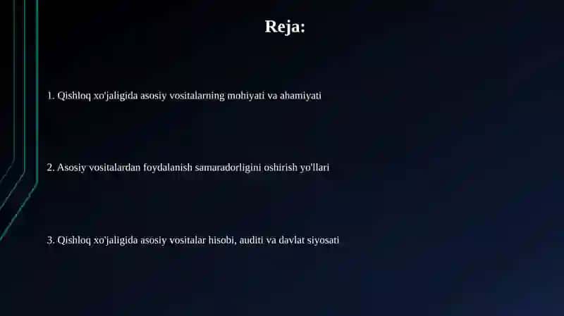 Asosiy vositalar 2
