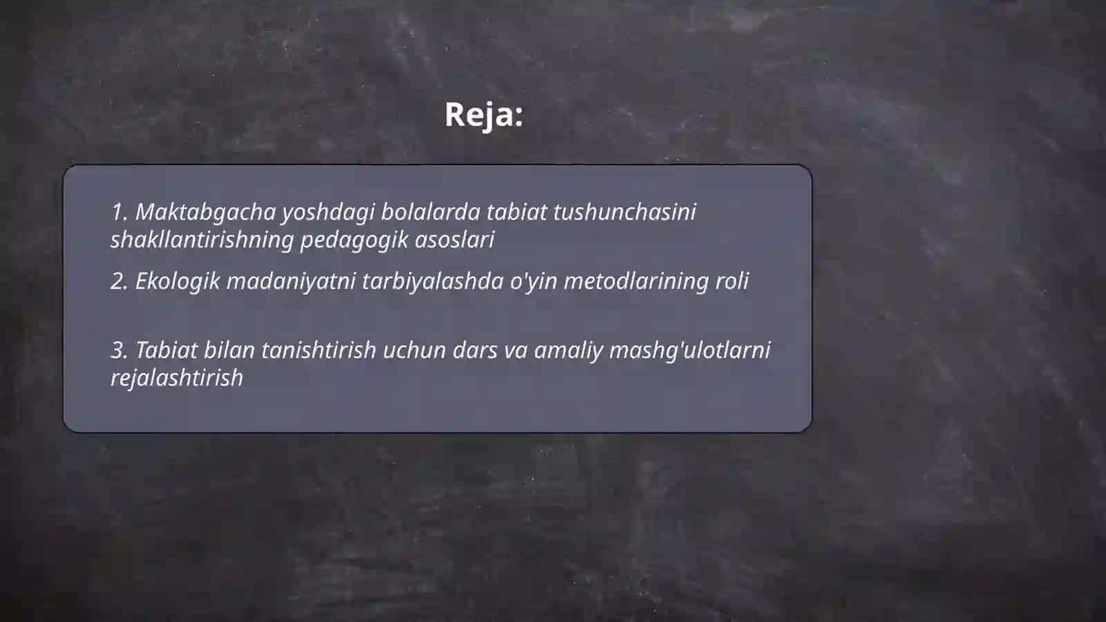 Tabiat bilan tanishtirish orqali maktabgacha yoshdagi bolalarda ekologik madaniyatni rivojlantirish 2