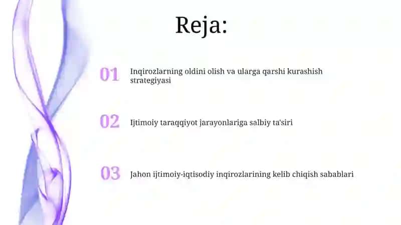 Jahon ijtimoiy-iqtisodiy inqirozlarining kelib chiqish sabablari 2