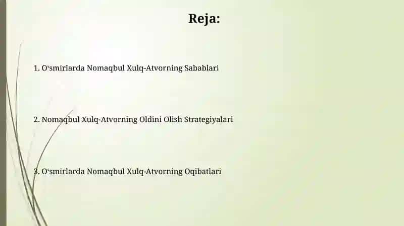 O'smirlarda deviant xulq-atvor kelib chiqish sabablari va oqibatlari 2
