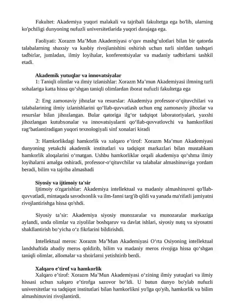 Xorazm MaʼMun Akademiyasi Va Uning Faoliyati 2