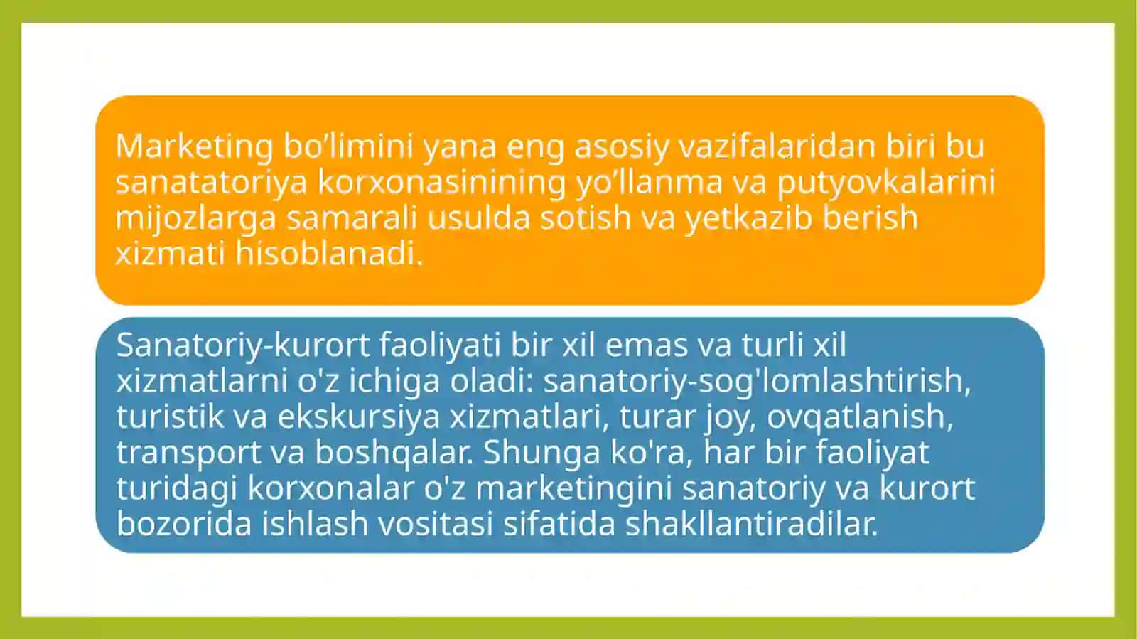 Sanatoriy-kurort faoliyatida marketing 2