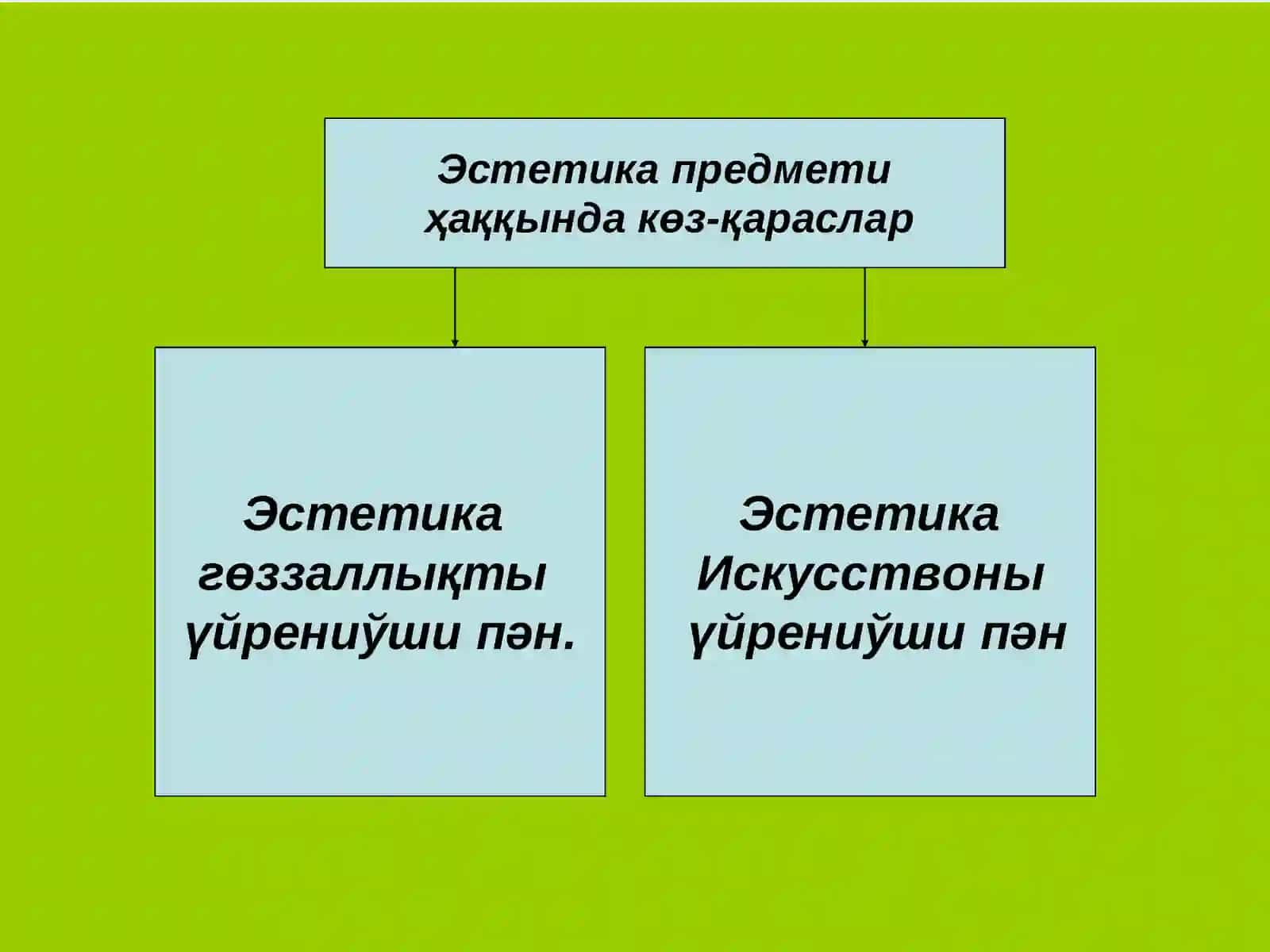 Дүньяны эстетикалық өзлестириў 2