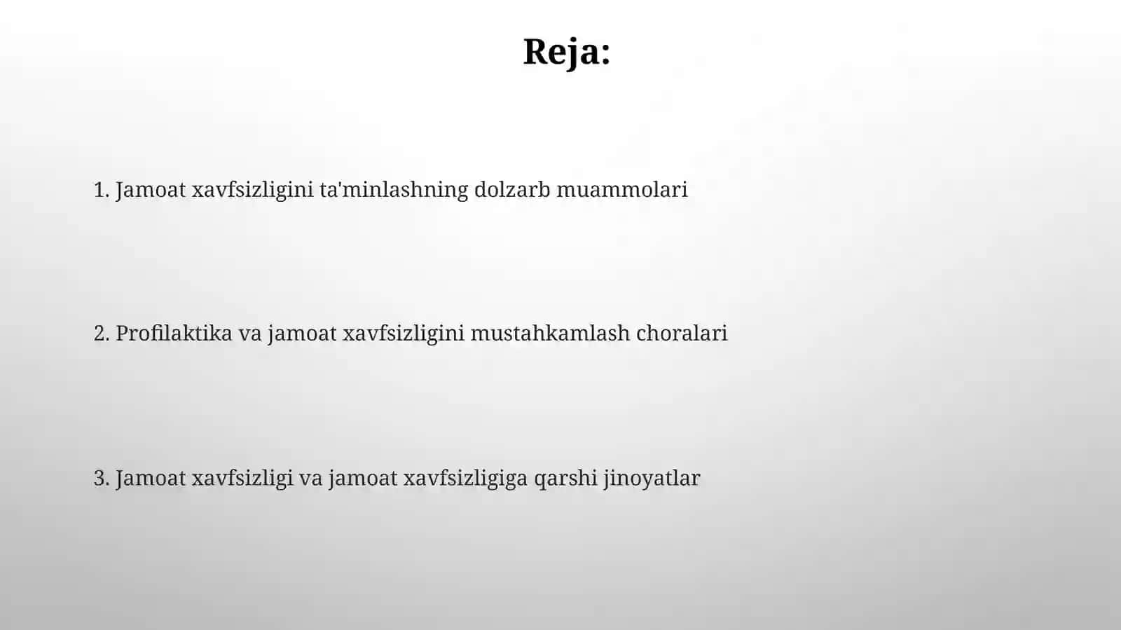 Jamoat xavfsizligivajamoatxavfsizligigaqarshijinoyatlar 2