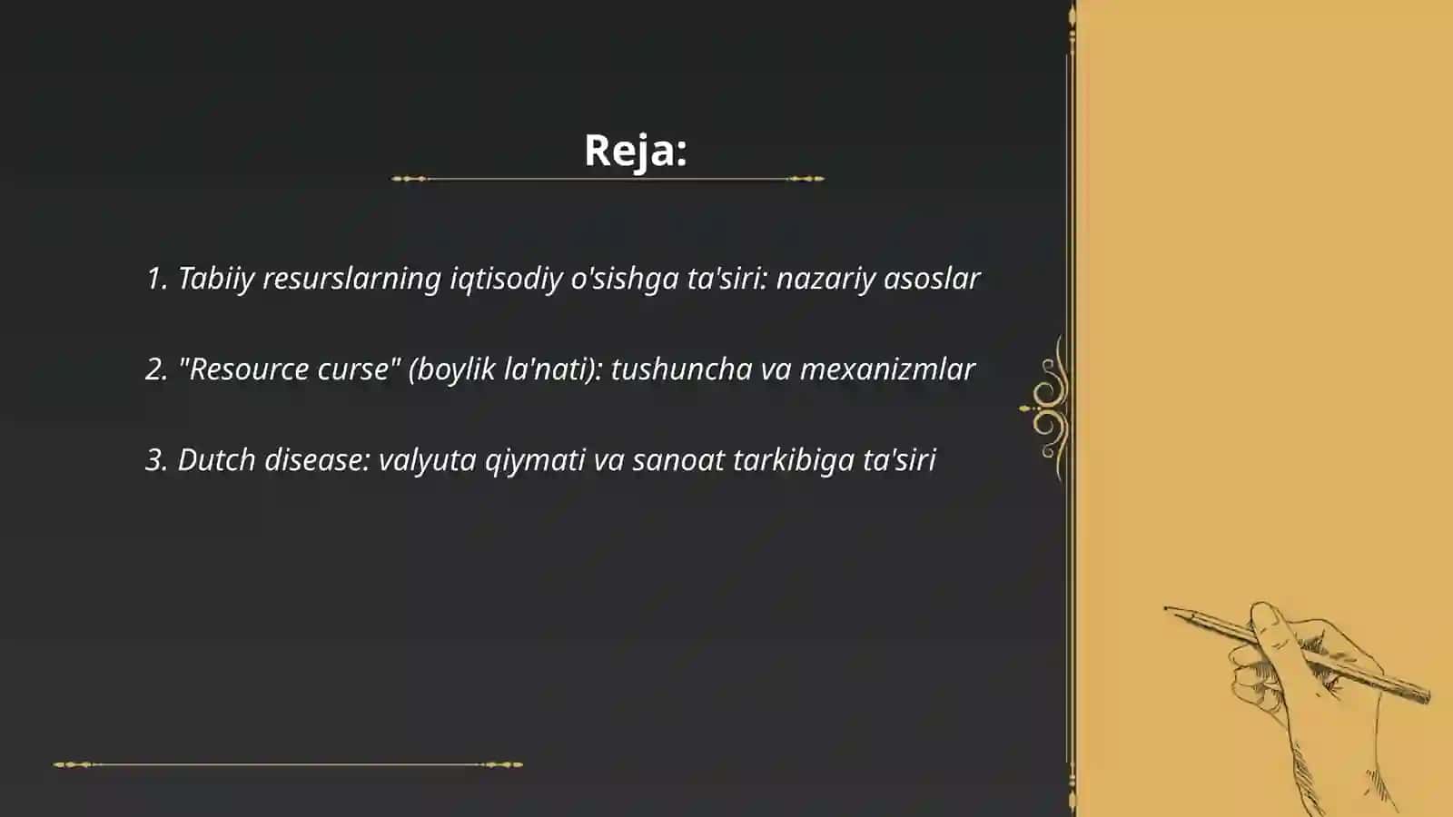 Tabiiy boyliklar: nega ba'zilar rivojlanib, ba'zilar qashshoqlikda botmoqda? 2
