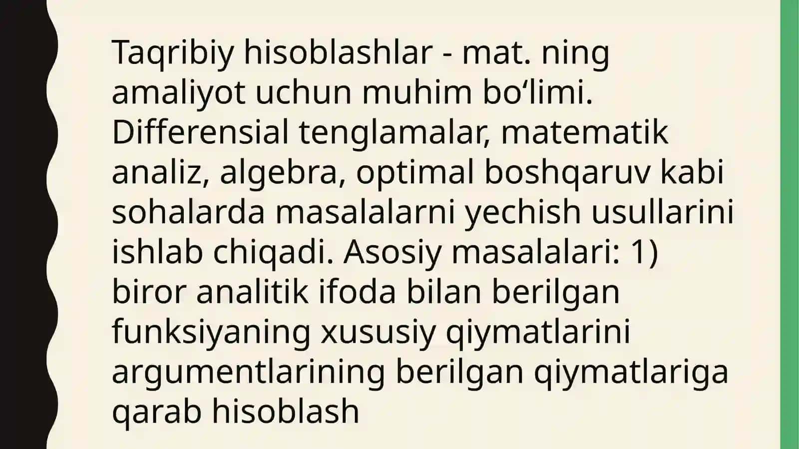 Taqribiy hisoblashlar 2