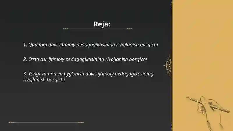 Ijtimoiy pedagogikaning rivojlanish bosqichlari 2