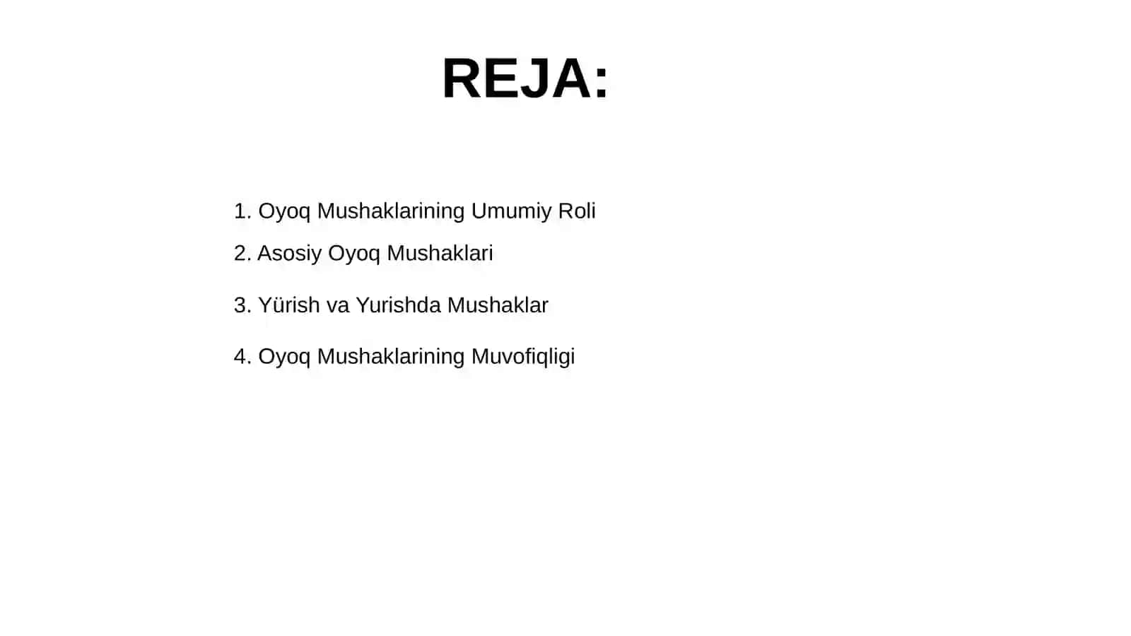 Oyoq mushaklarining vazifalari 2