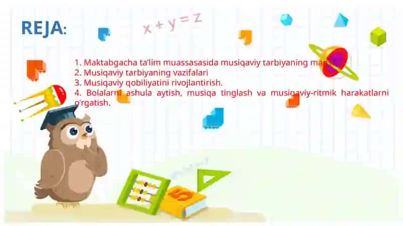 MAKTABGACHA TA’LIM MUASSASASIDA MUSIQAVIY TARBIYANING MAQSAD VA VAZIFALARI 2