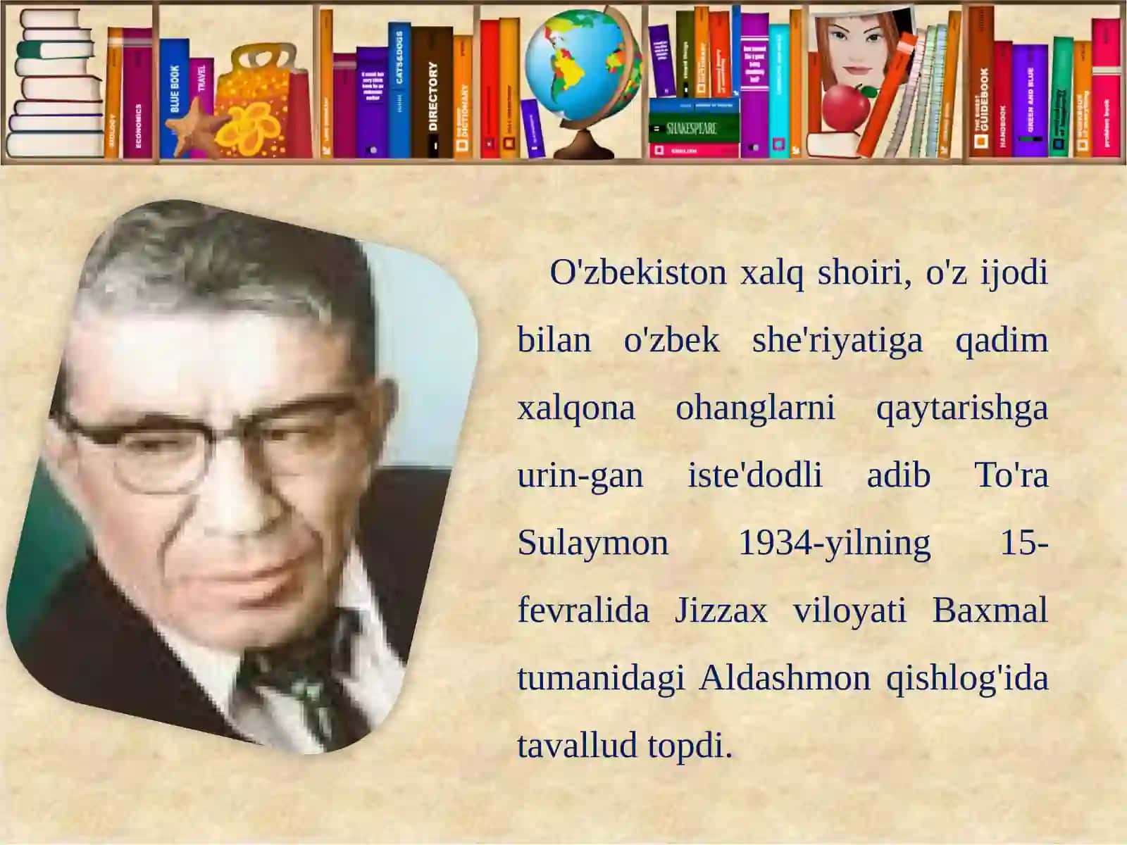 TO'RA SULAYMON (1934—2005) 2