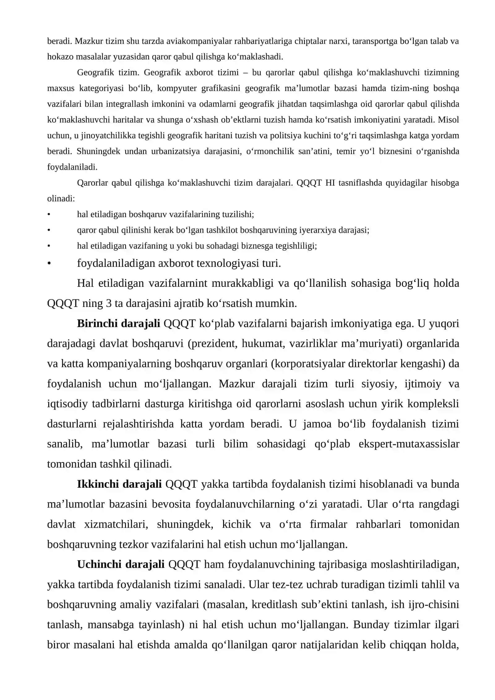 Qaror qabul qilishni qo‘llab-quvvatlovchi tizimlar 2