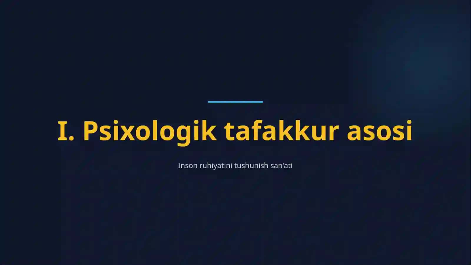 Psixologning aqli 2