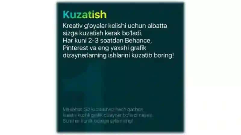 GRAFIK DIZAYNERLAR UCHUN 2